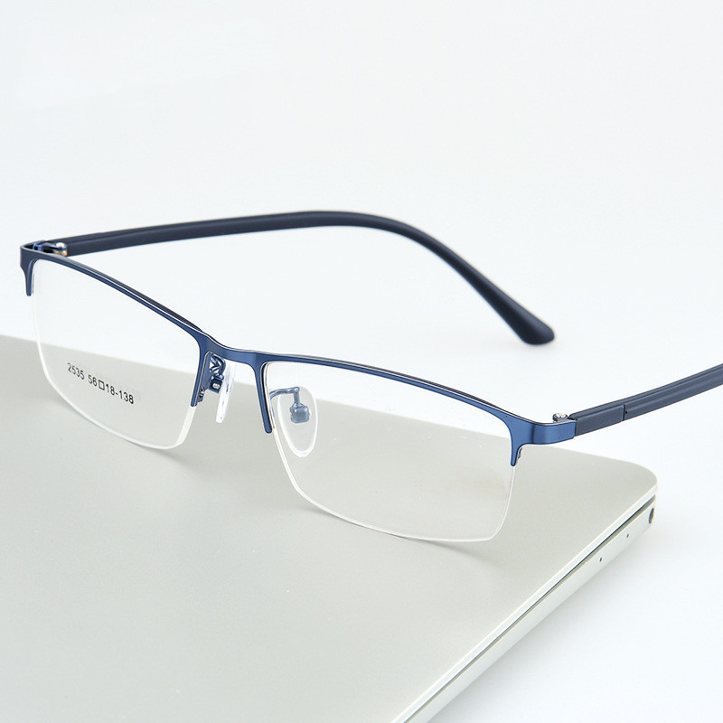 Okvir za kratkovidne naočale Modni okvir od čelične ploče Pola okvira Naočale za računala Okviri za naočale Novi okvir Muške naočale