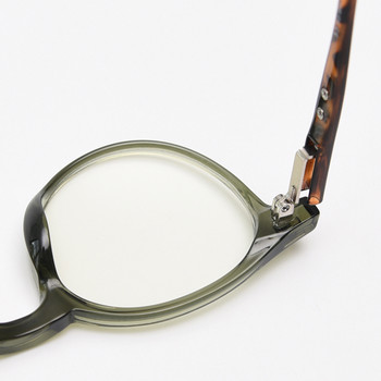 Kachawoo ανδρικά οπτικά γυαλιά acetate TR90 λεοπάρ πράσινο μαύρο στρογγυλό πλαίσιο γυαλιών για γυναίκες δημοφιλή αξεσουάρ unisex γυαλιά
