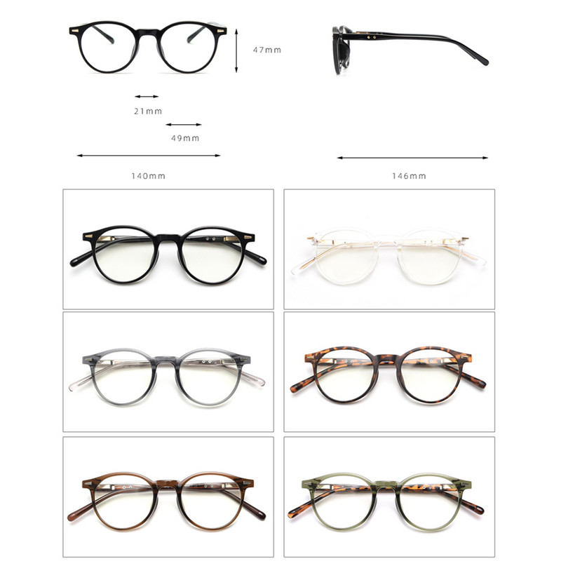 Kachawoo muške optičke naočale acetat TR90 leopard zeleni crni okrugli okvir naočala za žene popularni dodaci unisex naočale