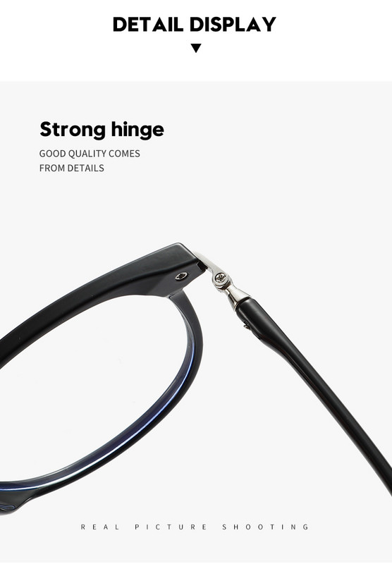 Najnoviji dizajn TR90 okvira okruglog oblika naočale protiv plave svjetlosti za uniseks naočale za odrasle