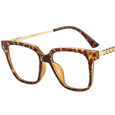 Anti-Blue Light Optičke naočale Unisex Cat Eye naočale Anti-UV naočale Personality Temples Naočale s velikim okvirom