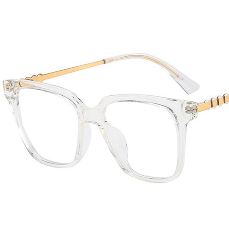 Anti-Blue Light Optičke naočale Unisex Cat Eye naočale Anti-UV naočale Personality Temples Naočale s velikim okvirom