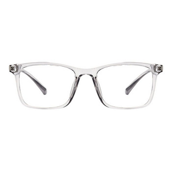 Мъже и жени Прозрачна рамка за очила Квадрат TR90 Очила с пълна рамка за лещи с рецепта Миопия Четене Мултифокални