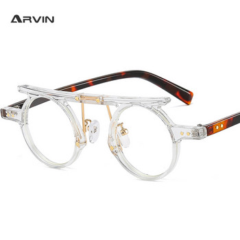 Punk Retro Στρογγυλά Οπτικά Γυαλιά Σκελετοί Ανδρικά Γυναικεία Clear Myopia Glasses Σκελετός Μόδα Γυαλιά Υπολογιστή Μάρκα Σχέδιο Oculos