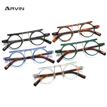Пънк ретро кръгли рамки за оптични очила Мъже Жени Прозрачна рамка за очила за късогледство Модни компютърни очила Марков дизайн Oculos