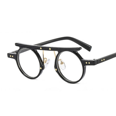 Punk retro okrugli okviri za optičke naočale Muškarci Žene Prozirni okviri za naočale za kratkovidnost Modni dizajn naočala za računala Oculos