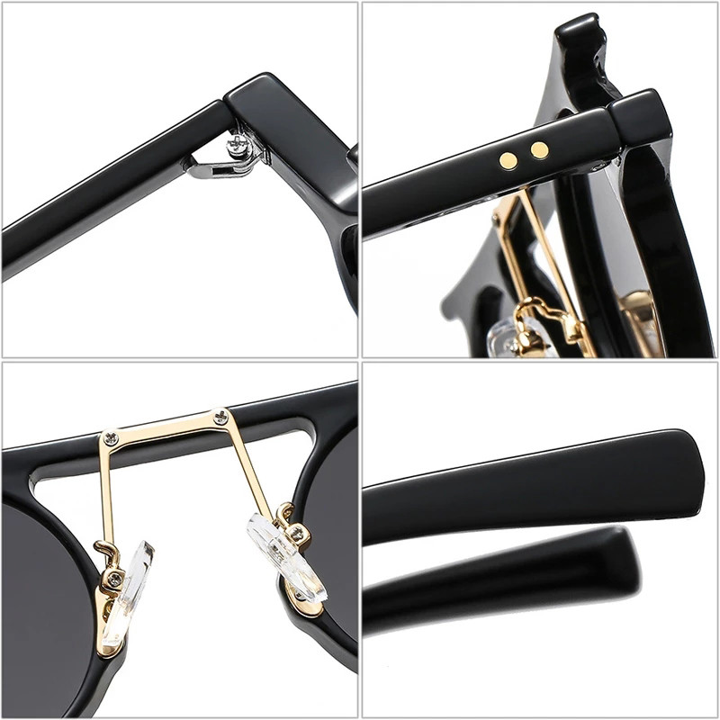 Punk retro okrugli okviri za optičke naočale Muškarci Žene Prozirni okviri za naočale za kratkovidnost Modni dizajn naočala za računala Oculos