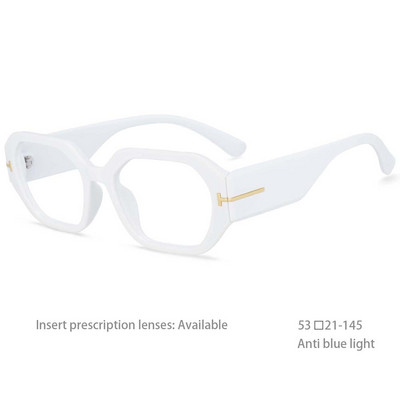 54456 Ogromni četvrtasti okviri za naočale Muškarci Žene Zero Glasses Široke nogavice Modne računalne naočale