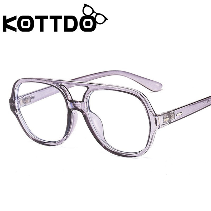 KOTTDO Classic Double Bridge Eye Glasses Frame Women Vintage Anti-blue Light Компютърни очила Мъжки