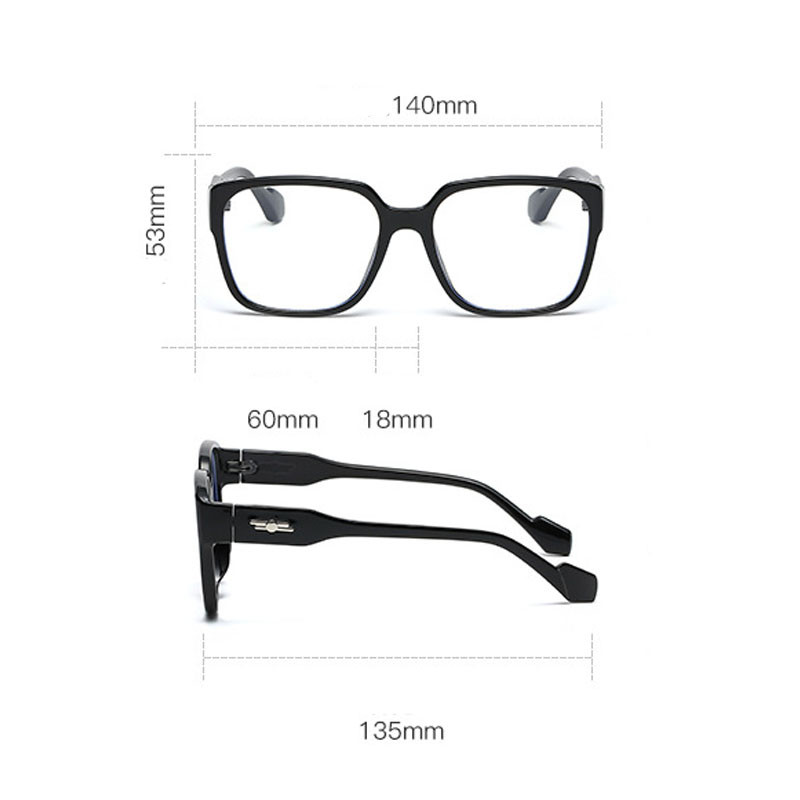 Modne četvrtaste naočale za blokiranje plave svjetlosti Žene Muškarci Okviri za naočale s prozirnim lećama Optičke naočale za naočale Ženske naočale