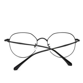 Ρυθμιζόμενα στρογγυλά αντι μπλε γυαλιά που μπλοκάρουν το φως Classic Computer Γυαλιά UV Μεταλλικός σκελετός Χωρίς πτυχίο Oculos Feminino Γυαλιά Ανδρικά