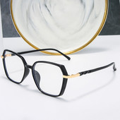 Dave Retro Polygon Plain Glasses Women Tr90 Glasses Frame Men Anti-blue Light Optical Myopia Glasses Frame