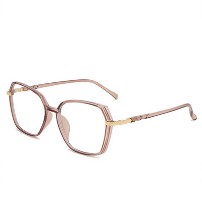 Dave Retro Polygon Plain Glasses Women Tr90 Glasses Frame Men Anti-blue Light Optical Myopia Glasses Frame