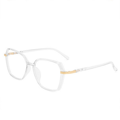 Dave Retro Polygon Plain Glasses Women Tr90 Glasses Frame Men Anti-blue Light Optical Myopia Glasses Frame