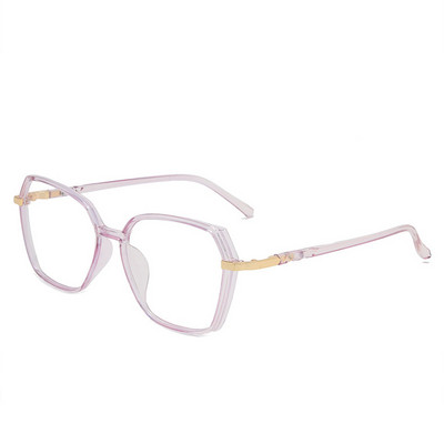 Dave Retro Polygon Plain Glasses Women Tr90 Glasses Frame Men Anti-blue Light Optical Myopia Glasses Frame