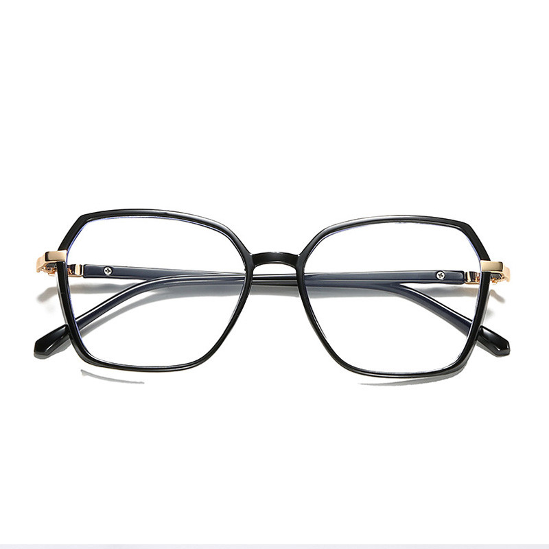 Dave Retro Polygon Plain Glasses Women Tr90 Glasses Frame Men Anti-blue Light Optical Myopia Glasses Frame
