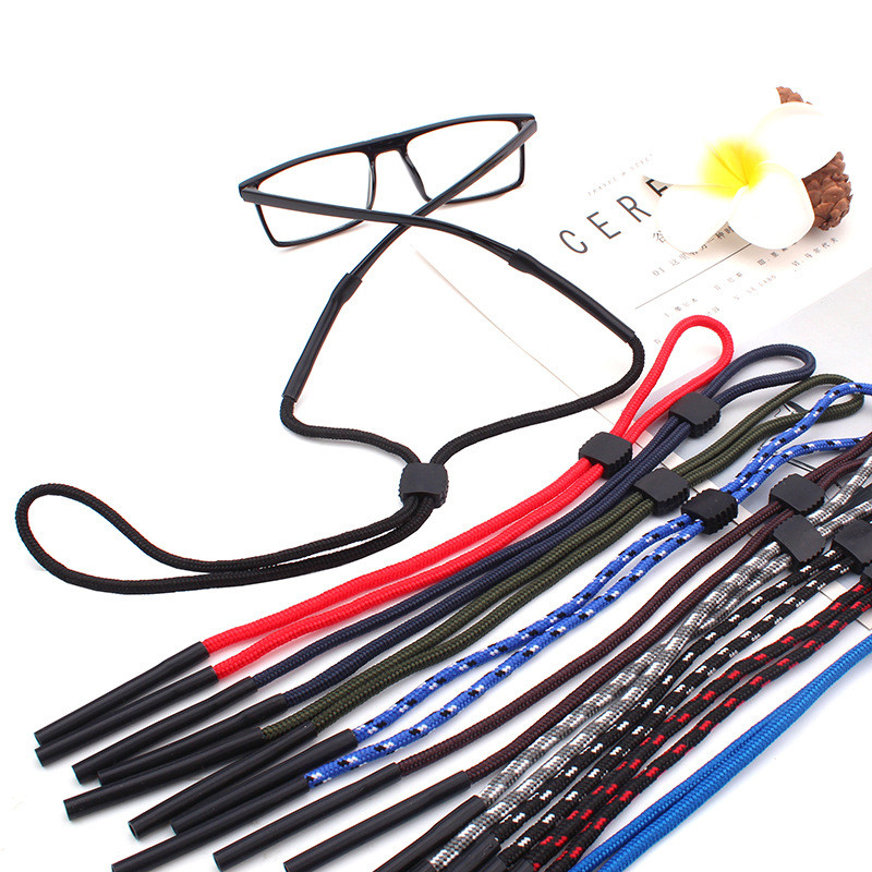 Nove modne višebojne naočale od poliestera s lančićima za naočale Trendovske naočale za čitanje Sunčane naočale Držač za kabel Uže za muškarce Žene