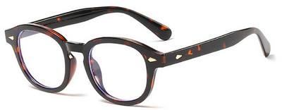 Ochelari retro cu cadru rotund anti-radiații albastre pentru miopie Bărbați, femei, modă, blocare a luminii albastre, ochelari de vedere scurtă, dioptrii -3 -2 -1