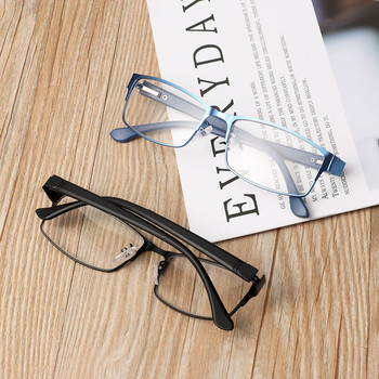 Ανδρικά επαγγελματικά γυαλιά ανάγνωσης Σκελετός από κράμα τιτανίου Γυαλιά εξαιρετικά ελαφριά ρητίνη Εύκαμπτα φορητά αντρικά γυαλιά φροντίδας όρασης