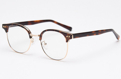 Peekaboo ženske acetatne naočale ženske modne naočale s poluokvirom za muškarce s optičkim prozirnim metalnim metalnim visokokvalitetnim poklonima