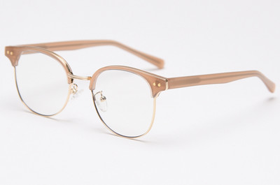 Peekaboo ženske acetatne naočale ženske modne naočale s poluokvirom za muškarce s optičkim prozirnim metalnim metalnim visokokvalitetnim poklonima