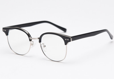 Peekaboo ženske acetatne naočale ženske modne naočale s poluokvirom za muškarce s optičkim prozirnim metalnim metalnim visokokvalitetnim poklonima