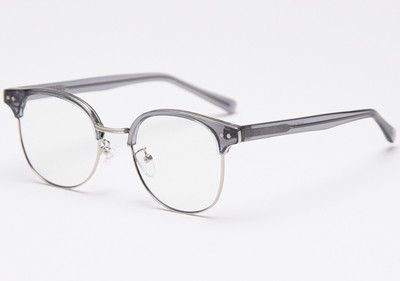 Peekaboo ženske acetatne naočale ženske modne naočale s poluokvirom za muškarce s optičkim prozirnim metalnim metalnim visokokvalitetnim poklonima