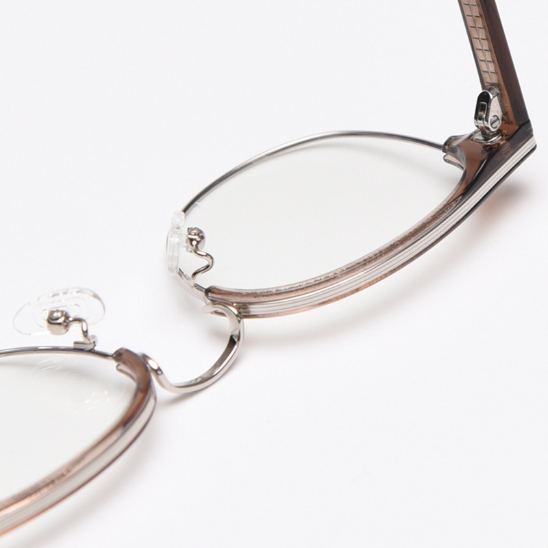 Peekaboo ženske acetatne naočale ženske modne naočale s poluokvirom za muškarce s optičkim prozirnim metalnim metalnim visokokvalitetnim poklonima