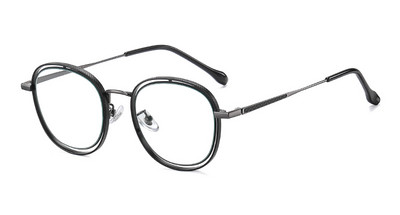 Swanwick metalne šuplje četvrtaste naočale za žene prozirne leće protiv plave svjetlosti okrugli okvir naočala muškarci vintage darovi od crnog zlata