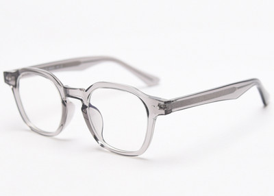 Peekaboo kvadratiniai akiniai moteriški tr90 korėjietiško stiliaus pilki skaidri akinių rėmeliai vyrams aukštos kokybės skaidrūs lęšiai acetato oranžiniai