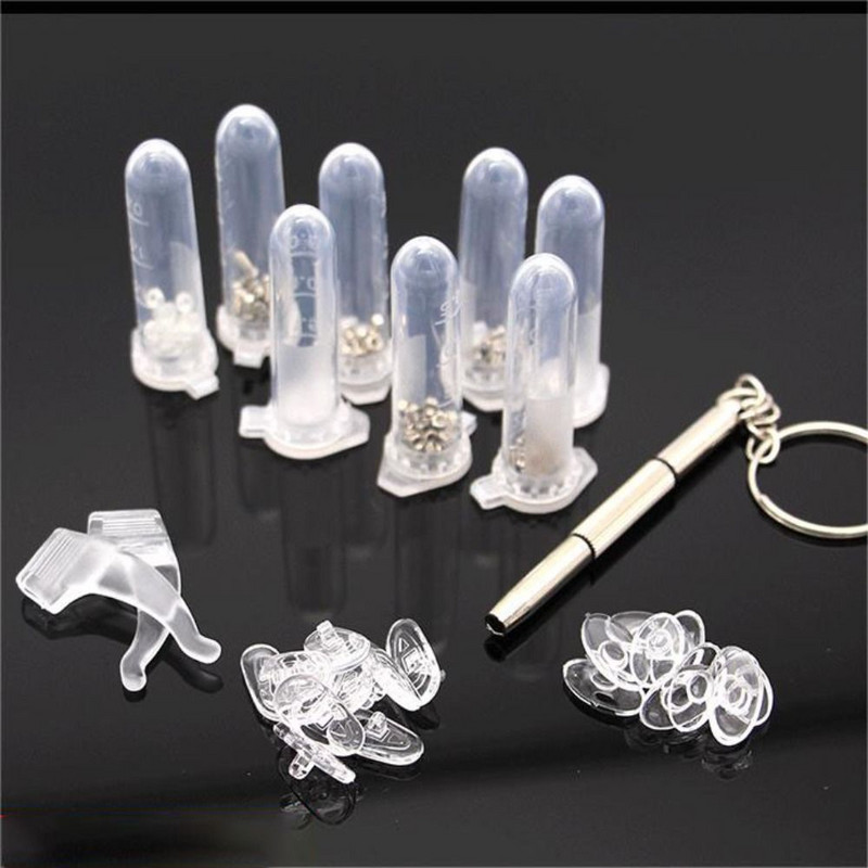 1 set alata za popravak naočala, naočale, matice, jastučići, odvijač, naočale, nos, sunčane naočale, satovi, vijci, profesionalni alat