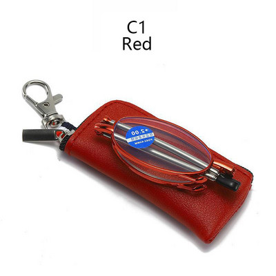 Prijenosne, ultratanke naočale za čitanje, muške sklopive male okvire za naočale, crne metalne naočale s originalnom kutijom