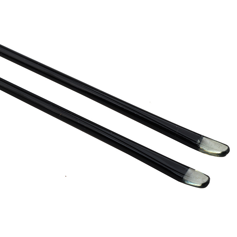 10 чифта (20 броя) метални очила, черен пластмасов връх