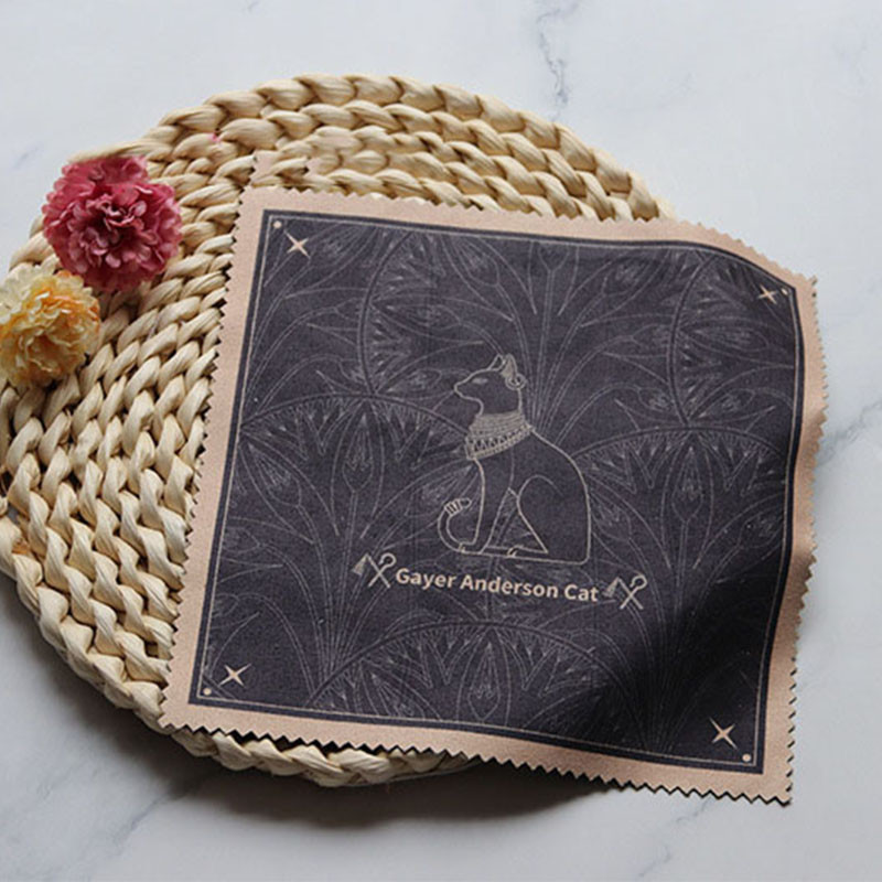 18*18cm mikropluošto valymo šluostė juoda prabangi didelio dydžio servetėlės akiniams objektyvas fotoaparatas gitara Guy Anderson Cat