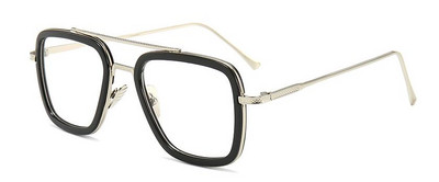 Tony Stark naočale Muškarci Žene Povećalo Naočale za čitanje Steampunk kvadratne naočale koje blokiraju plavo svjetlo Plus dioptrija +0,5 +6