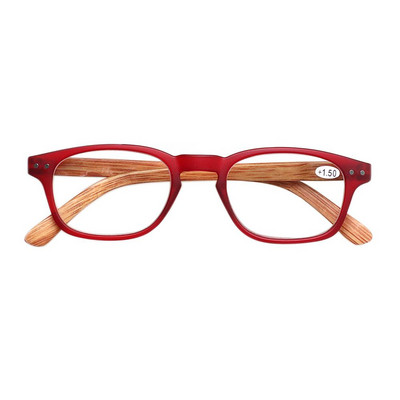 Noge zrcalnih zrna drveta Naočale za čitanje Opružna šarka Muškarci Žene HD čitač Dioptrija +1,0+2,0+3,0+5,0+6,0