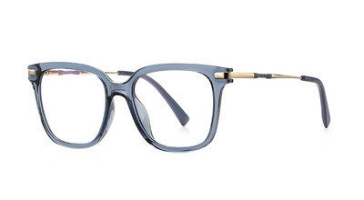 Swanwick fashion jumatate de metal rame ochelari optici femei lentile transparente TR90 ochelari patrati anti albastru deschis barbati albastru maro cadouri