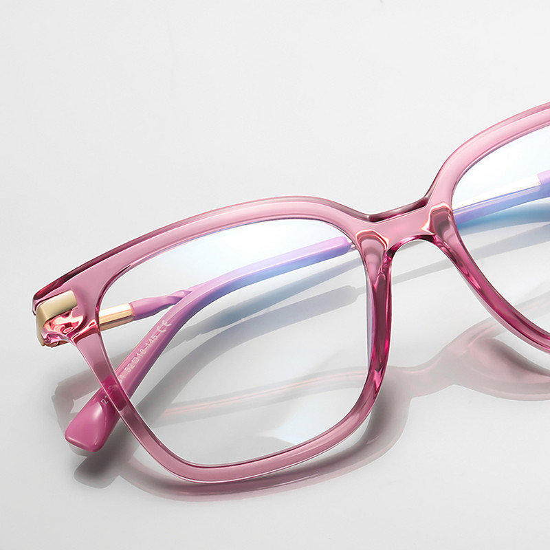 Swanwick modni polumetalni okviri za naočale optički ženske prozirne leće TR90 četvrtaste naočale antiplavo svjetlo muškarci plavo smeđi darovi