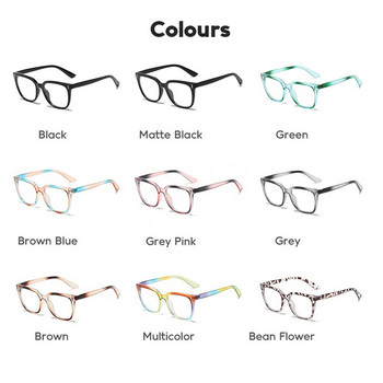 LNFCXI New Fashion Rainbow Gradient Color Square Optical Anti-Blue Γυαλιά Γυναικεία Vintage Γυαλιά Γυναικεία Γυαλιά Oculos