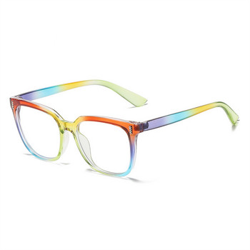 LNFCXI Нова мода Rainbow Gradient Color Square Оптични анти-сини очила Дамски ретро очила Женски очила Oculos