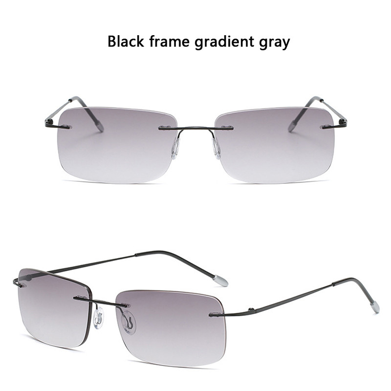 Elbru naočale za čitanje protiv plavog svjetla bez okvira Žene Muškarci Dvostruko svjetlo Sunčane naočale za čitanje s dalekovidnošću +1,0 1,5 2,0 do +4,0