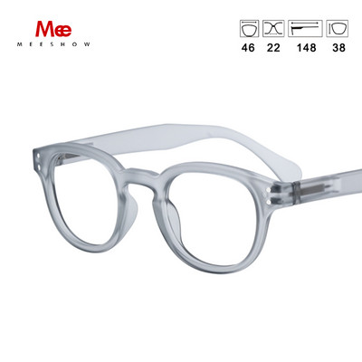 „Meeshow“ skaidrūs prekės ženklo skaitymo akiniai Apvalūs vyriški akiniai moterims „Flex French Concept“ Presbyopia +1,75 +2,25 1513
