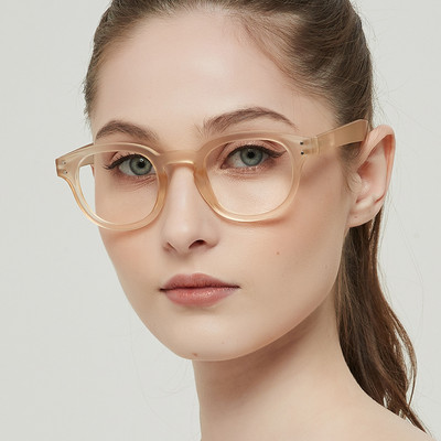 „Meeshow“ skaidrūs prekės ženklo skaitymo akiniai Apvalūs vyriški akiniai moterims „Flex French Concept“ Presbyopia +1,75 +2,25 1513