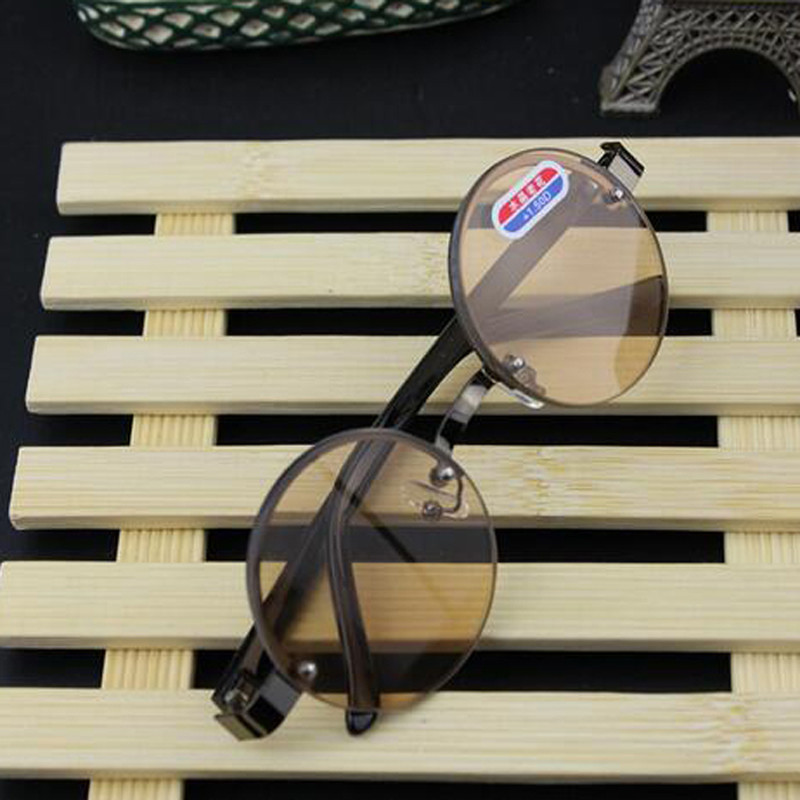 Retro apaļš ietvars Pretnoguruma brilles Lasīšanai sievietēm Vīriešiem Presbiopija Brilles Dioptrija +0 +1,0 +1,5 +2,0 +2,5 +3,0 +3,5 +4,0