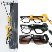 Retro kožna futrola za naočale Uzica za vješanje oko vrata Torba za naočale za čitanje Modna ženska muška navlaka za sunčane naočale Brillenetui