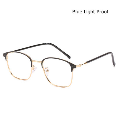 Nove ženske naočale protiv plave svjetlosti s diskoloracijom, ravna leća, kvadratni metalni okvir, klasične fotokromatske naočale za muškarce, računala