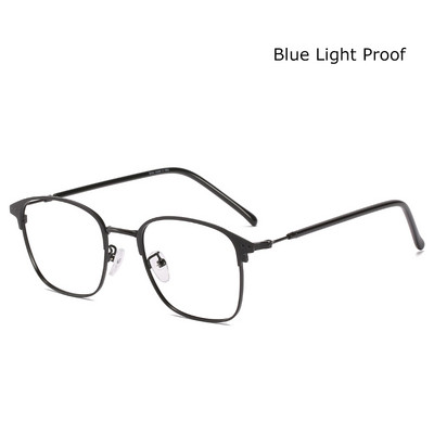 Nove ženske naočale protiv plave svjetlosti s diskoloracijom, ravna leća, kvadratni metalni okvir, klasične fotokromatske naočale za muškarce, računala