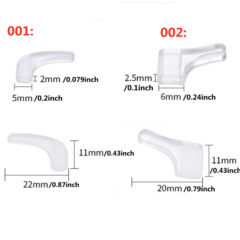 50 pari protukliznih kukica za uši Dodaci za naočale Naočale PVC rukohvat Držač vrha drške Držač naočala za naočale A005