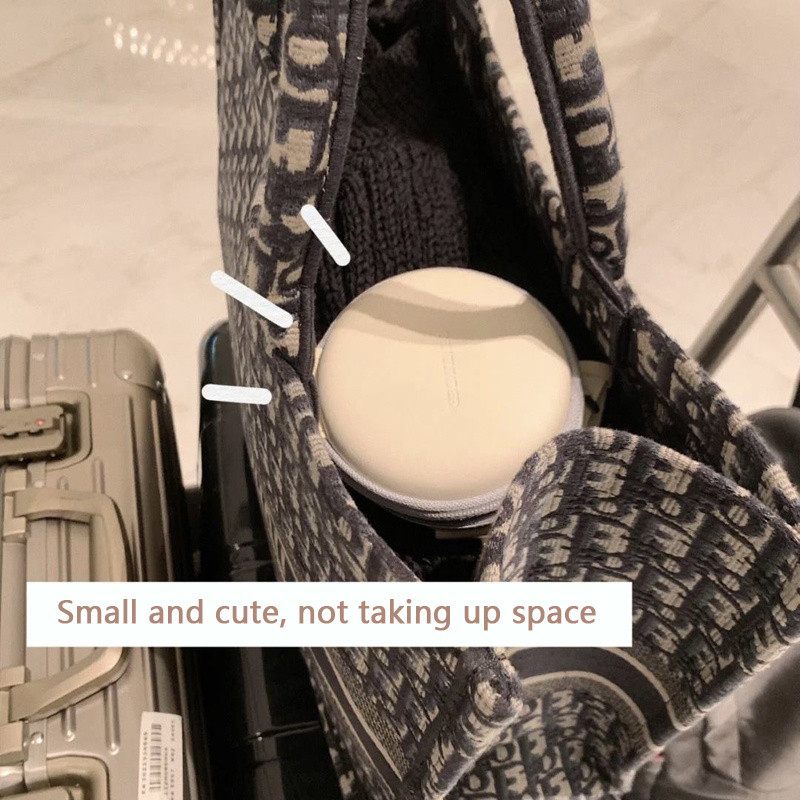 Πτυσσόμενη θήκη γυαλιών ηλίου Στρογγυλή θήκη γυαλιών Τσάντα αποθήκευσης Φερμουάρ Μαλακή δερμάτινη τσάντα Φορητή τσάντα γυαλιά ηλίου κουτί γυαλιών ηλίου