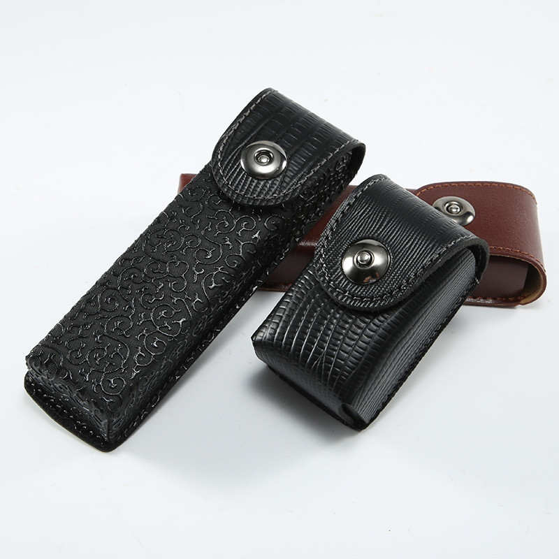 Klasiska ādas briļļu kastīte, kas piemērota šaurākām brillēm Elegants presbyopical brilles futrālis briļļu futrāļi